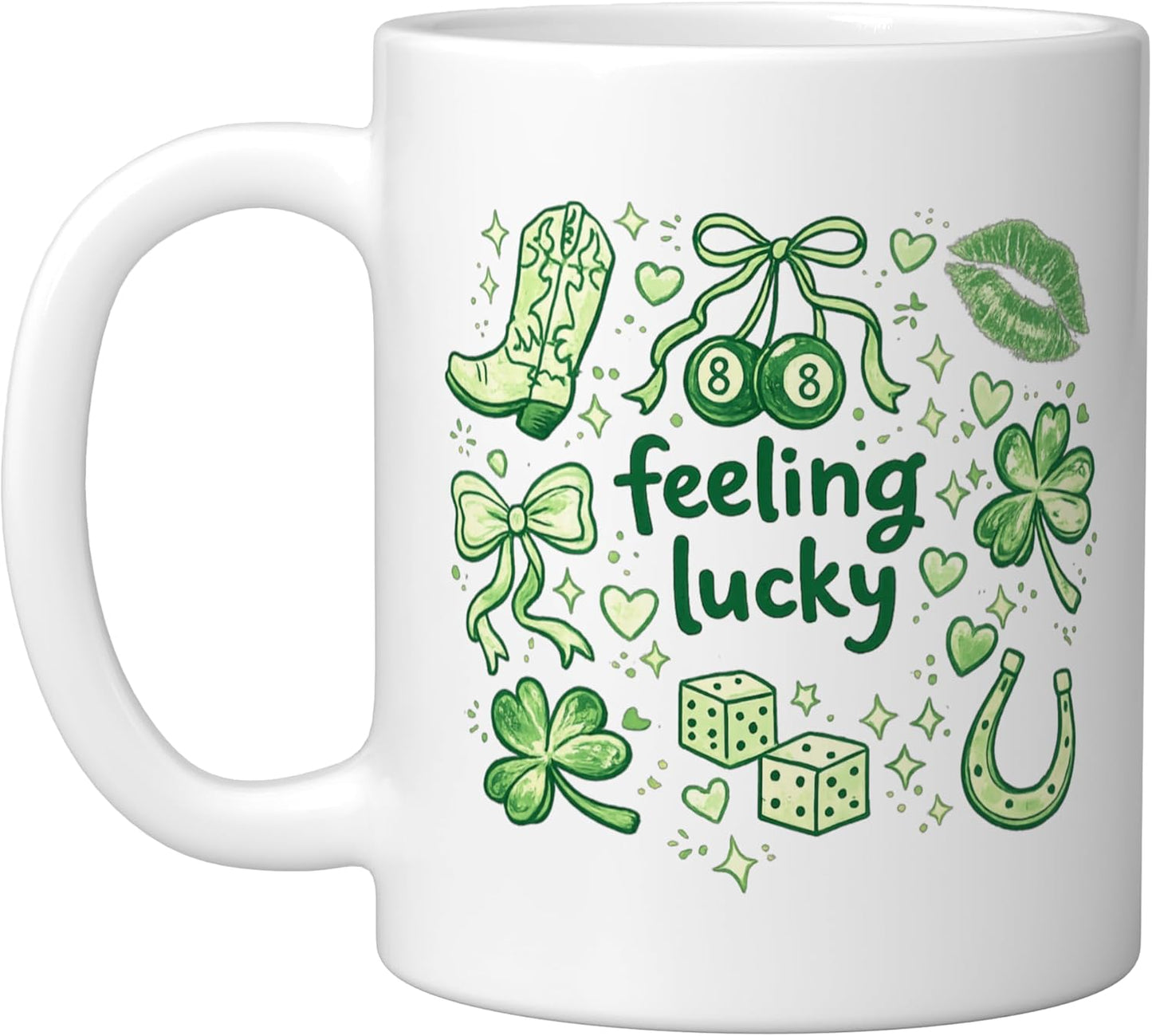 Taza cerámica Feelin' Lucky para San Patricio con estilo