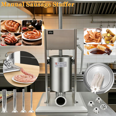 Máquina salchichas acero inox 304 2 velocidades 4 tubos