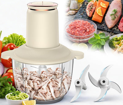 Trituradora eléctrica carne 300W motor cobre 2L