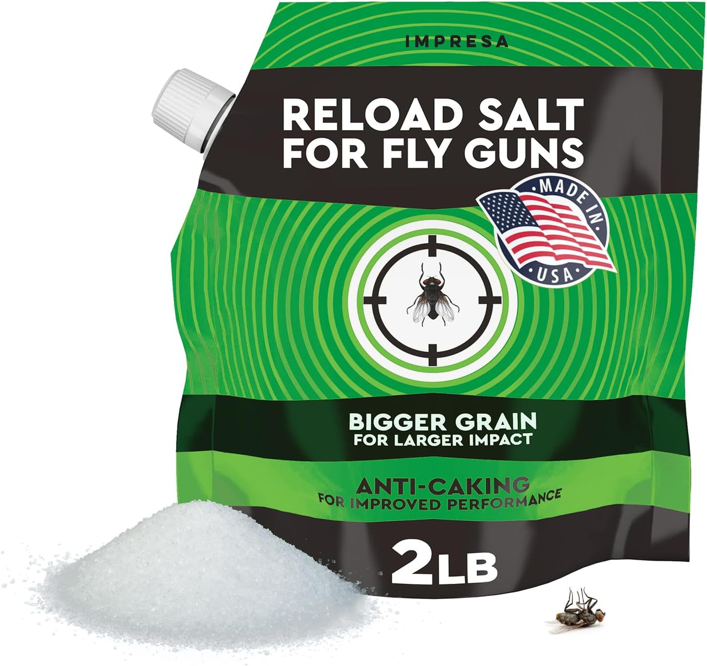 Sal para lanzador moscas 2lb comp Bug A Salt 3.0 grano grande