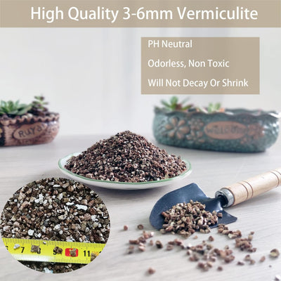 Vermiculita gruesa natural para plantas y terrarios