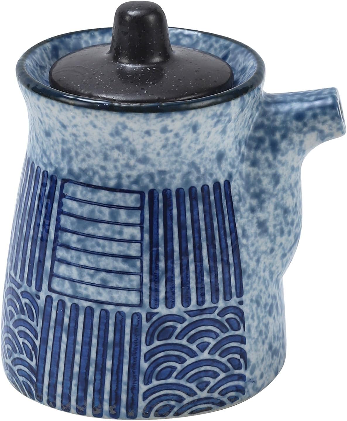 Botella de condimentos con tapa de cerámica retro