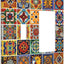 Azulejo Talavera Mexicano Bohemio Floral