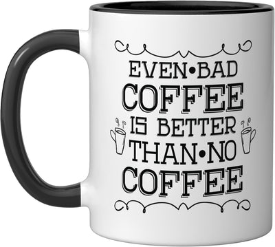 Taza Cerámica Café Negro/Blanco