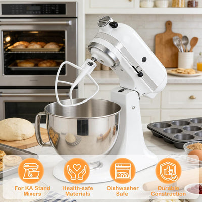 Paleta batidora plana recubierta para mezcladores KitchenAid 4.5-5 cuartos de galón