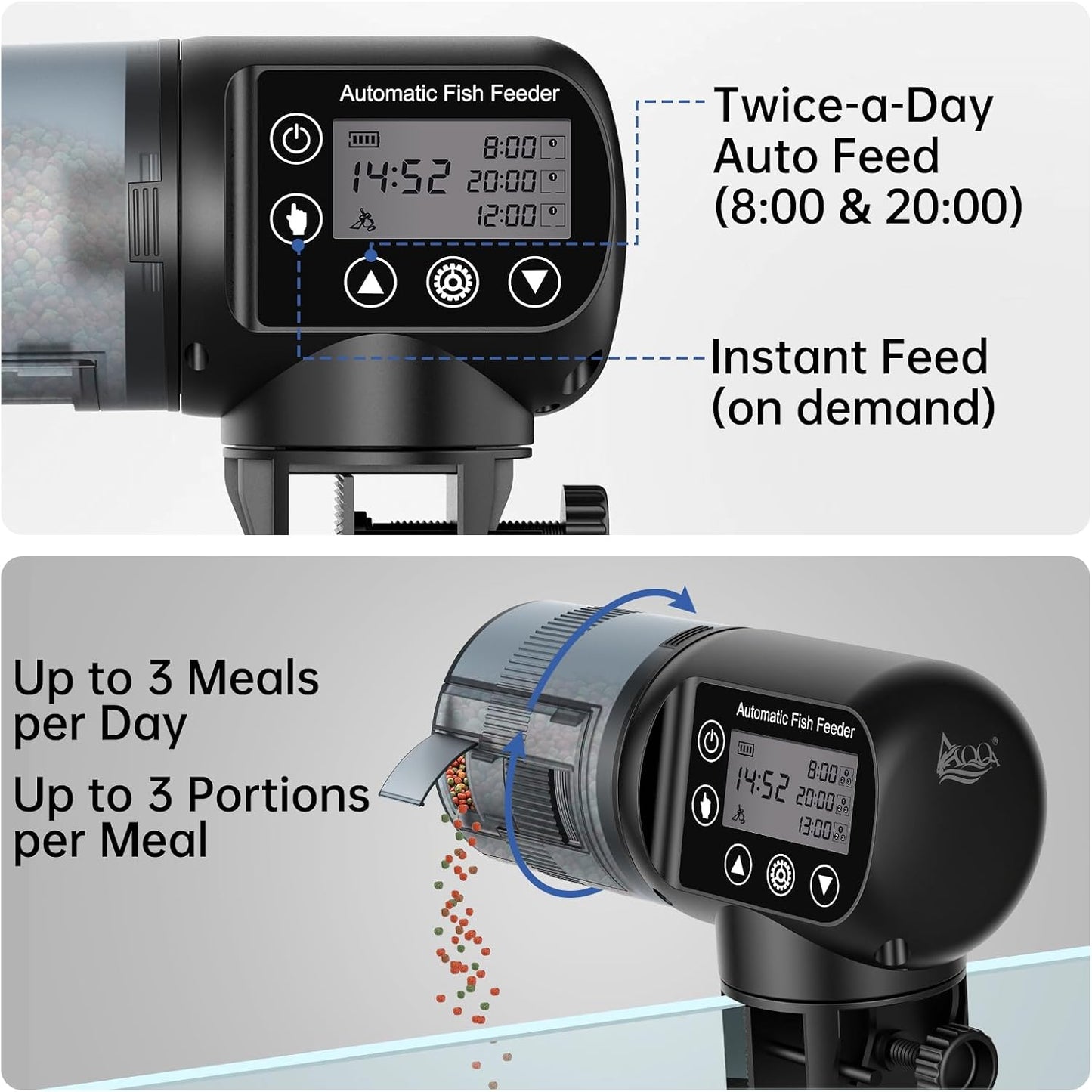 Comedero automático para peces con temporizador LCD 6.8oz
