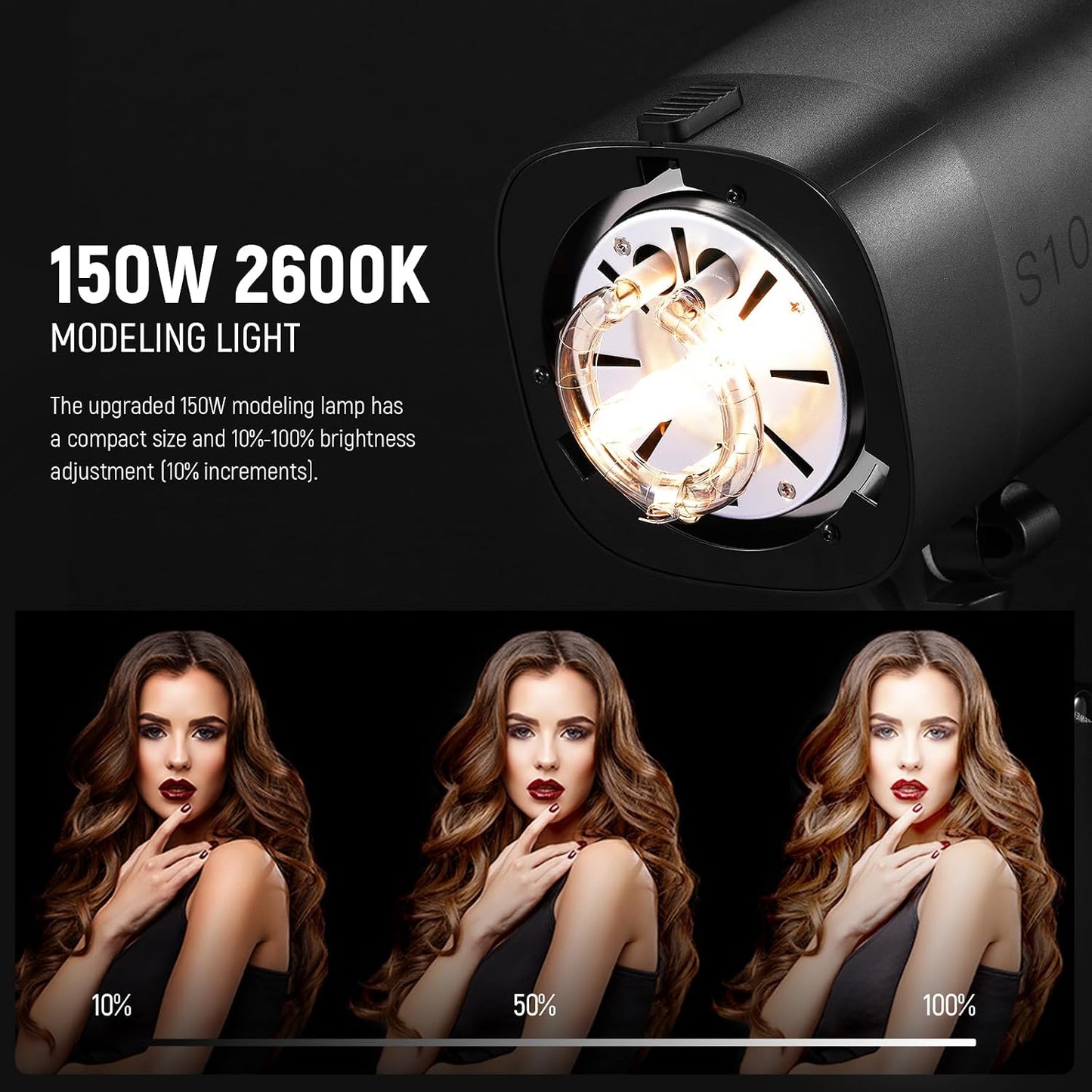 Kit 2 Luces Flash Estroboscópicas 600Ws 5600K con Disparador 2.4G