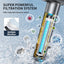 Cabezal ducha filtrado gotas iones 60pulg 4 modos