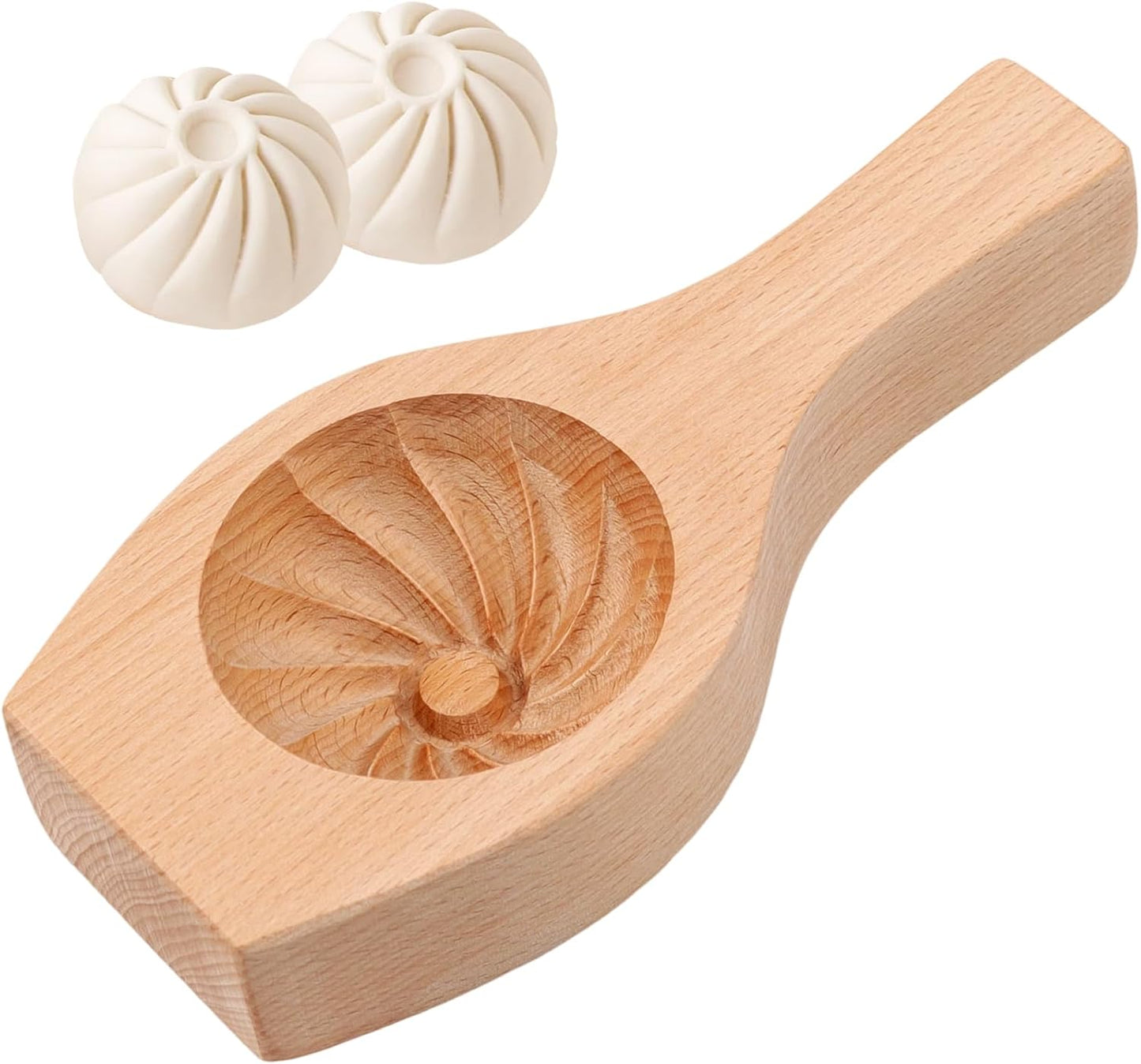 Molde para bollos de madera Bao al vapor herramienta de cocina