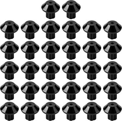 32 Pzas Soportes Goma para Placas de Cocina 3/16pulg Negro