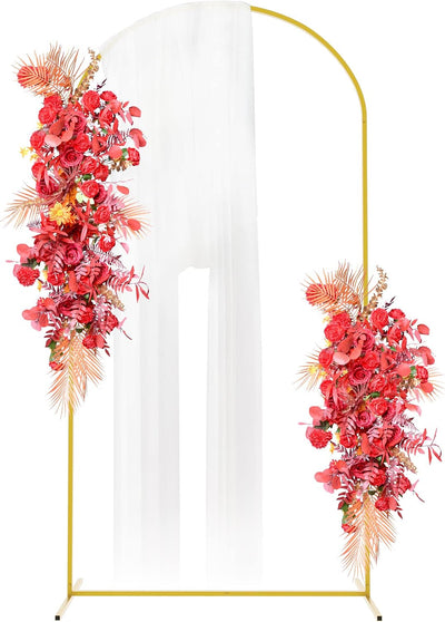 Soporte arco metal 7.2x4pulg marco dorado boda fiesta
