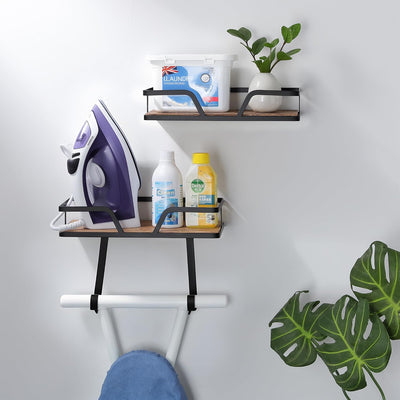 Soporte hierro para tabla planchar pared organizador lavanderia