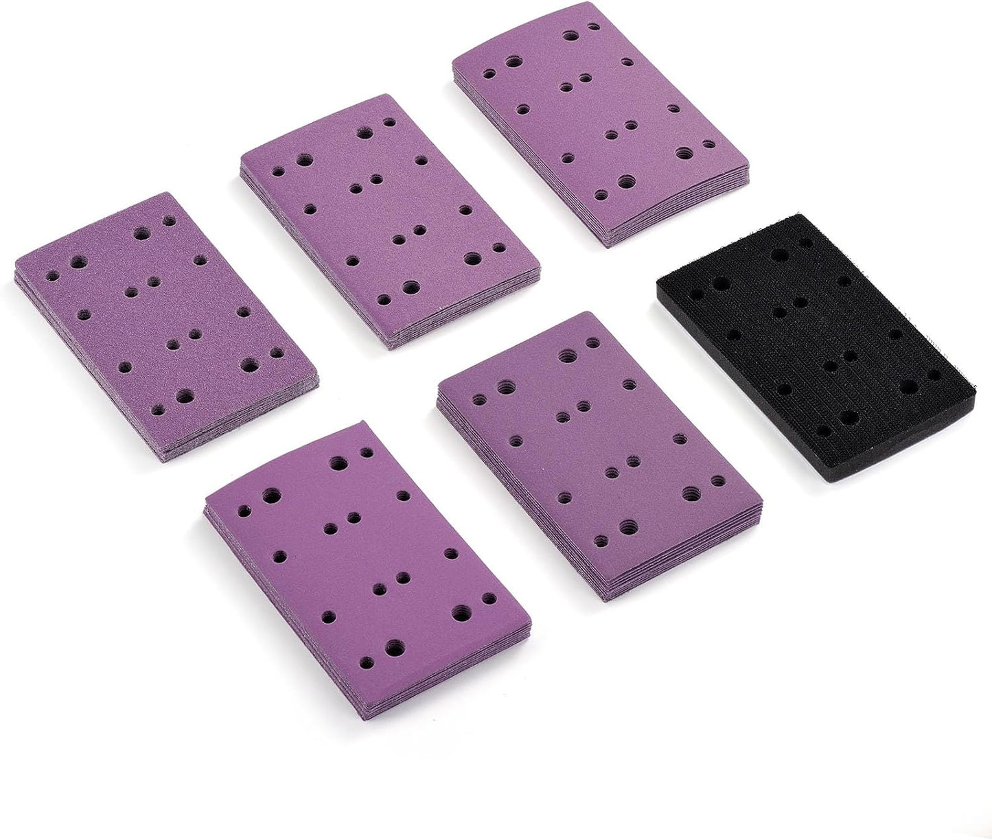 Set 10 Hojas Lijado 3x5pulg Grano 320 Surtido