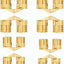 Kit 8 Bisagras Ocultas Latón 0.315-0.394pulg para Puertas Madera