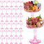 50 Copas Champán Plástico 7oz Apilables Rosa Clásico