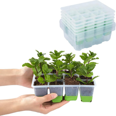 Pack 5 bandejas plantación 60 celdas reutilizables silicona