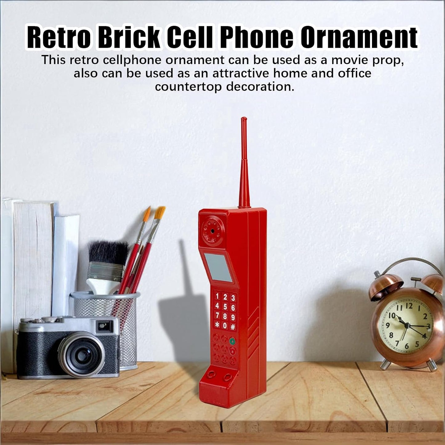 Adorno teléfono retro estilo 80-90 decoración