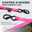 2 Pzas Correas Retráctiles Rosadas 1pulg x10ft 2000lb para Camiones
