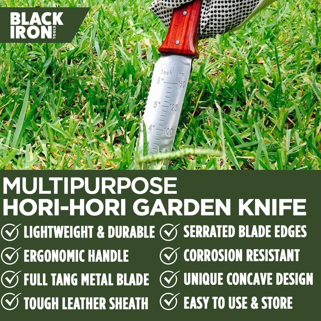 Cuchillo jardinería Att-8475 color negro