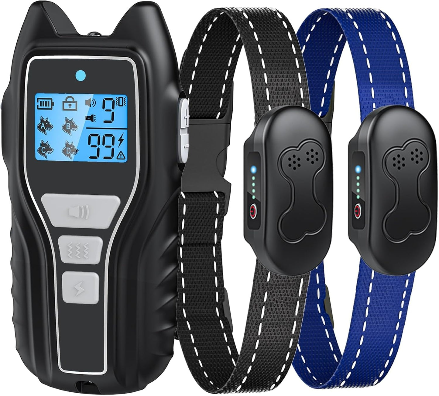Collar choque perros 2000 pies control remoto IPX7 impermeable