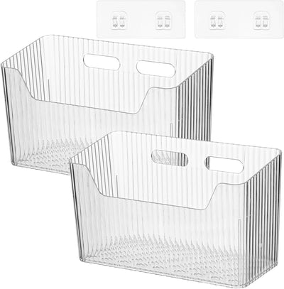 Cubos organizadores de plástico para pared y puerta de gabinete