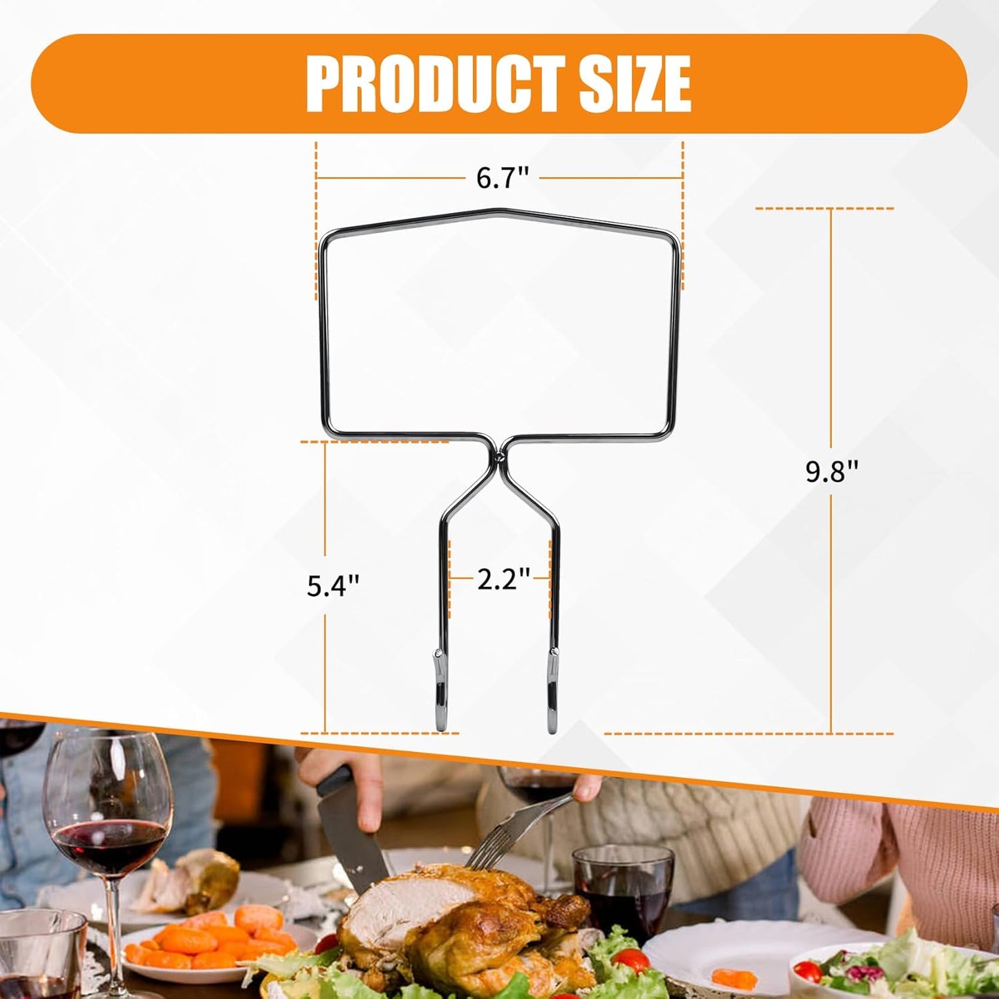 Cesta pavo doble gancho freidora Masterbuilt 10L XL