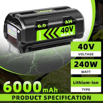 Batería 6Ah para Ryobi 40V