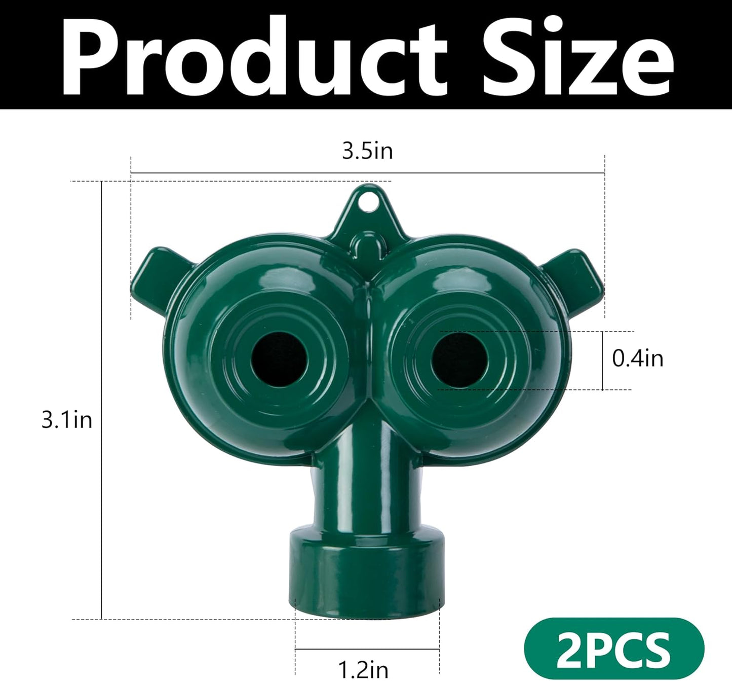 Regador de jardín metal dual circulo 2 Pzas