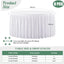 6 Manteles Elastano Blanco para Mesa 48pulg Ajustable Bodas
