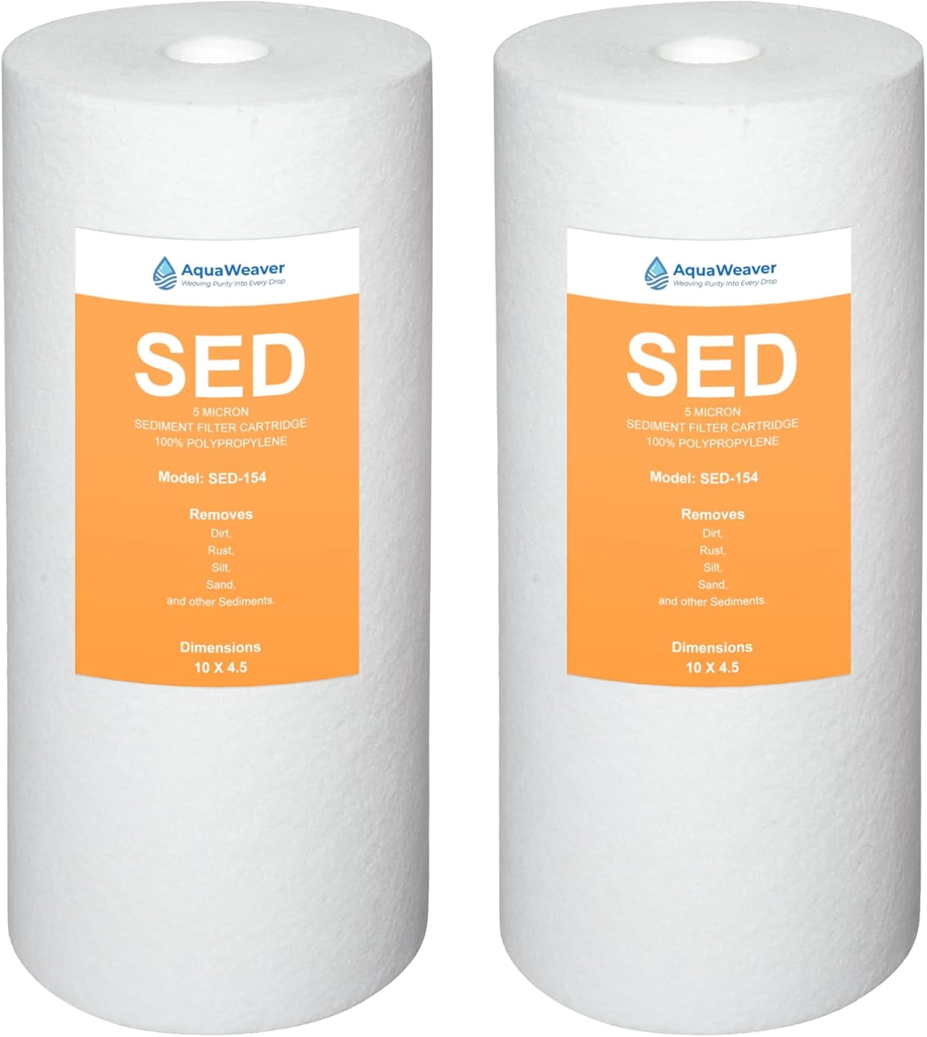 Cartucho filtro sedimentos 5micrones 10x4.5pulg para Culligan