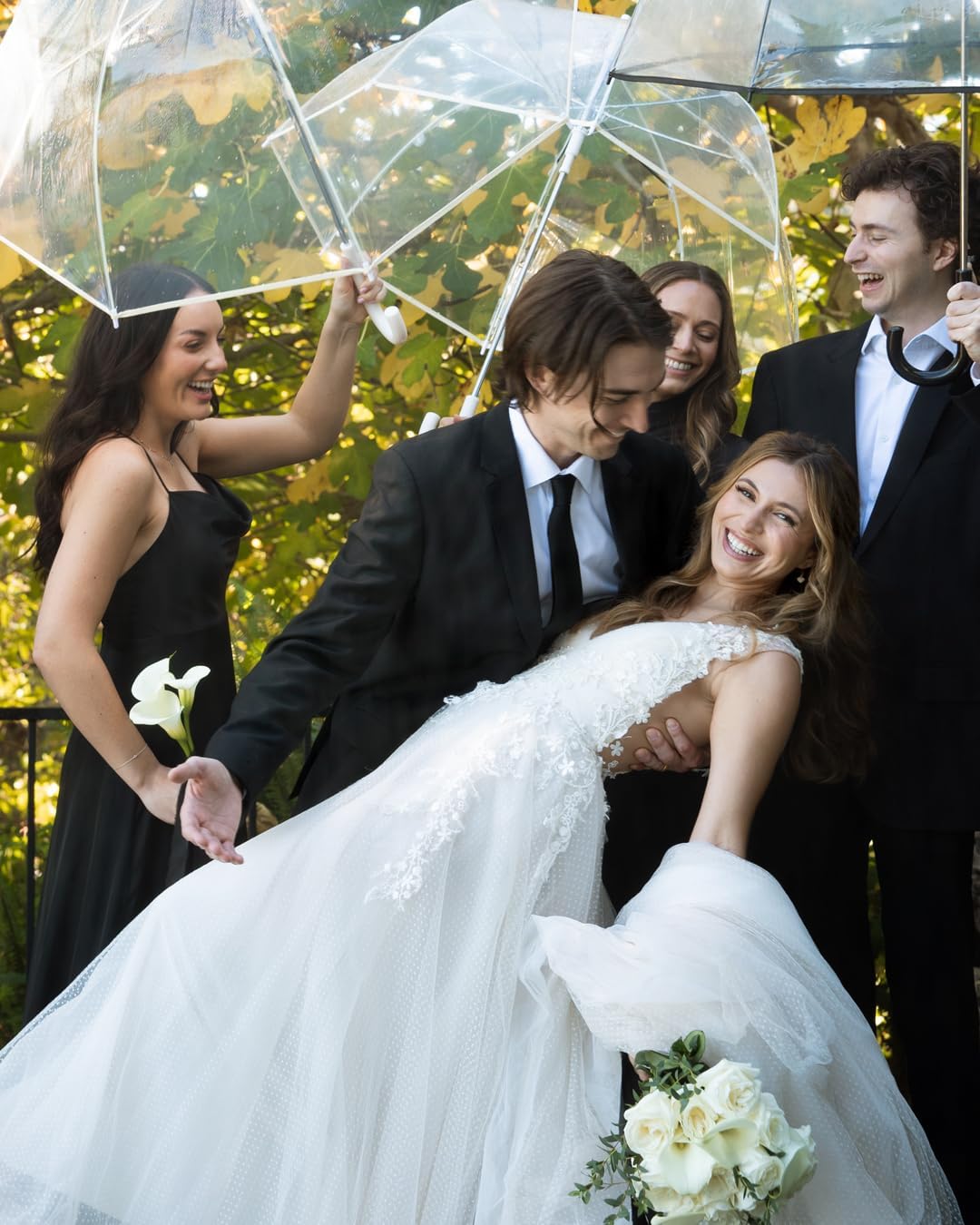Paraguas burbujas transparente para bodas eventos
