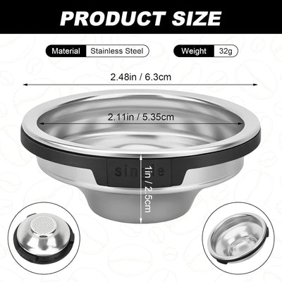 Cesta de filtro de taza individual compatible con Ninja Luxe Cafe ES601 ES701