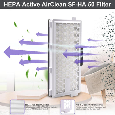 2 Filtros HEPA comp Miele AirClean SF-HA 50 S4 a S8999