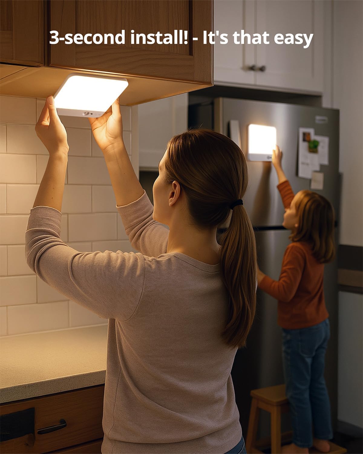 2 Luces Techo Cuadradas Recargables Inalámbricas Impermeables