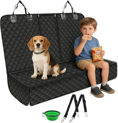Funda asiento auto perro antideslizante con patrón