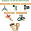 Kit reparación manguera jardín aluminio con abrazadera zinc