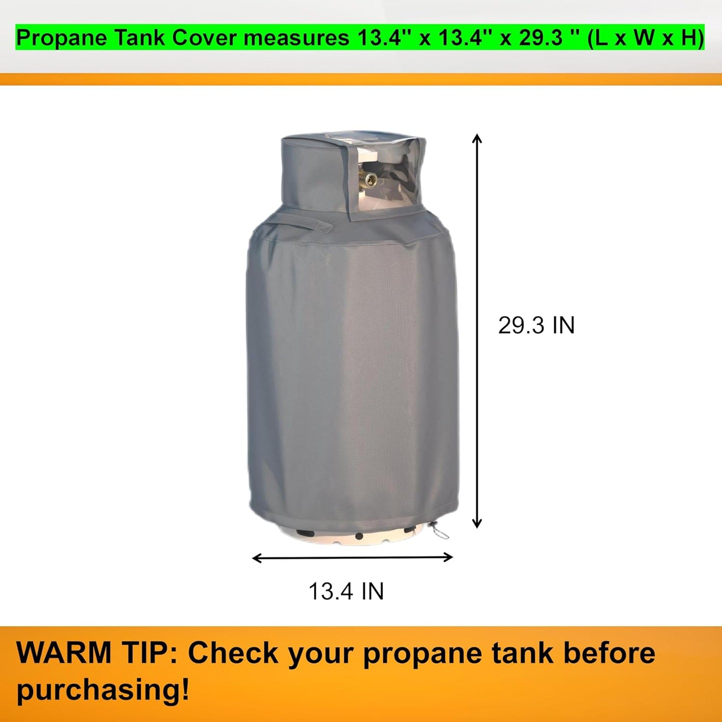 Cubierta tanque propano 40lb tela Oxford 600D impermeable