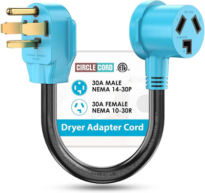 Cable adaptador secadora 3p a 4p NEMA 14-30P a 10-30R