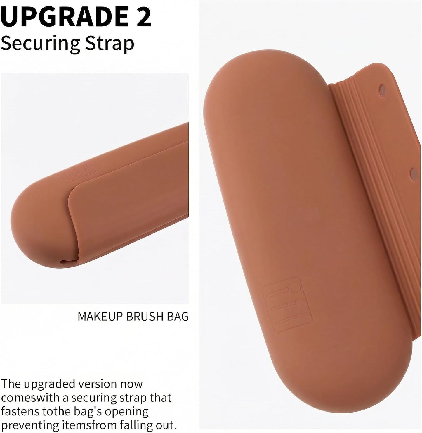 Soporte silicona brochas maquillaje con cierre magnético