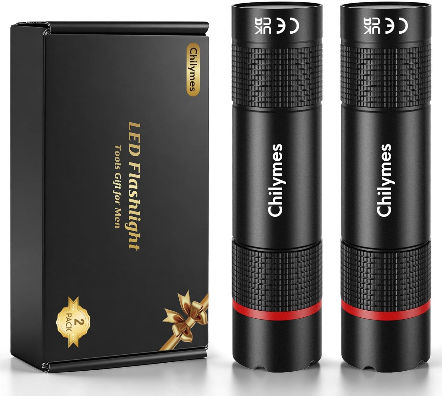 Luz LED recargable USB C impermeable 2 pzas
