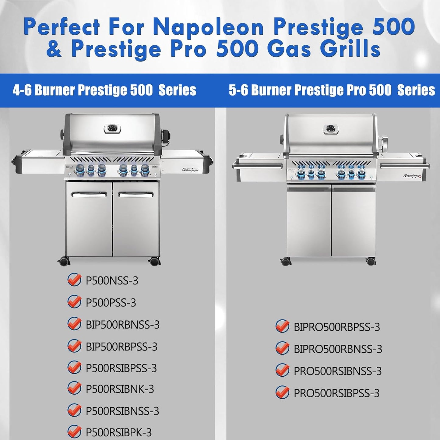 Repuesto plancha reversible Prestige 500 P500RSIBNSS-3 hierro