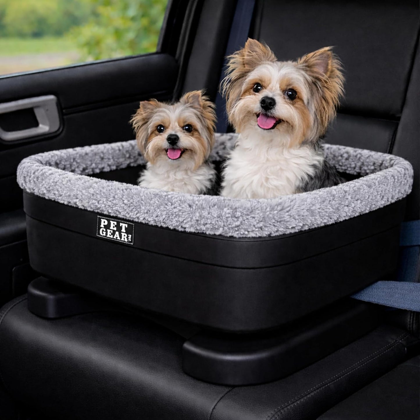 Asiento elevador perros/gatos almohada lavable correas