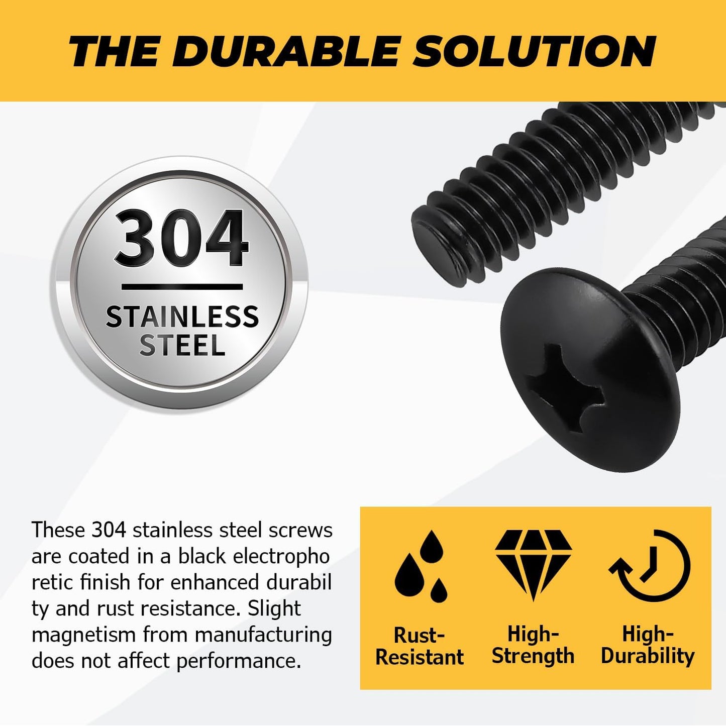 100 Pzas tornillos truss acero inox para cajones
