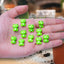 100 Ranas Plástico Verdes Mini Decoración Hogar