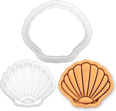 Juego de mini cortador de galletas Seashell para decorar cupcakes y fondant temática playa