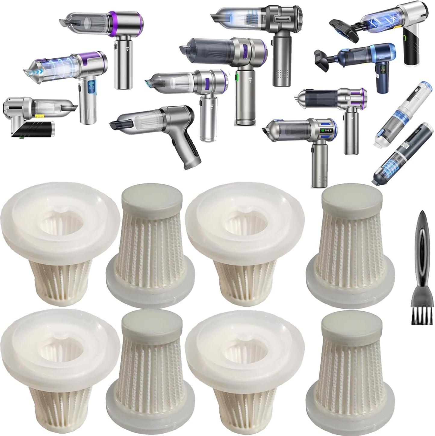 8 Filtros HEPA 2pulg comp IYOFINE Houscly Saker