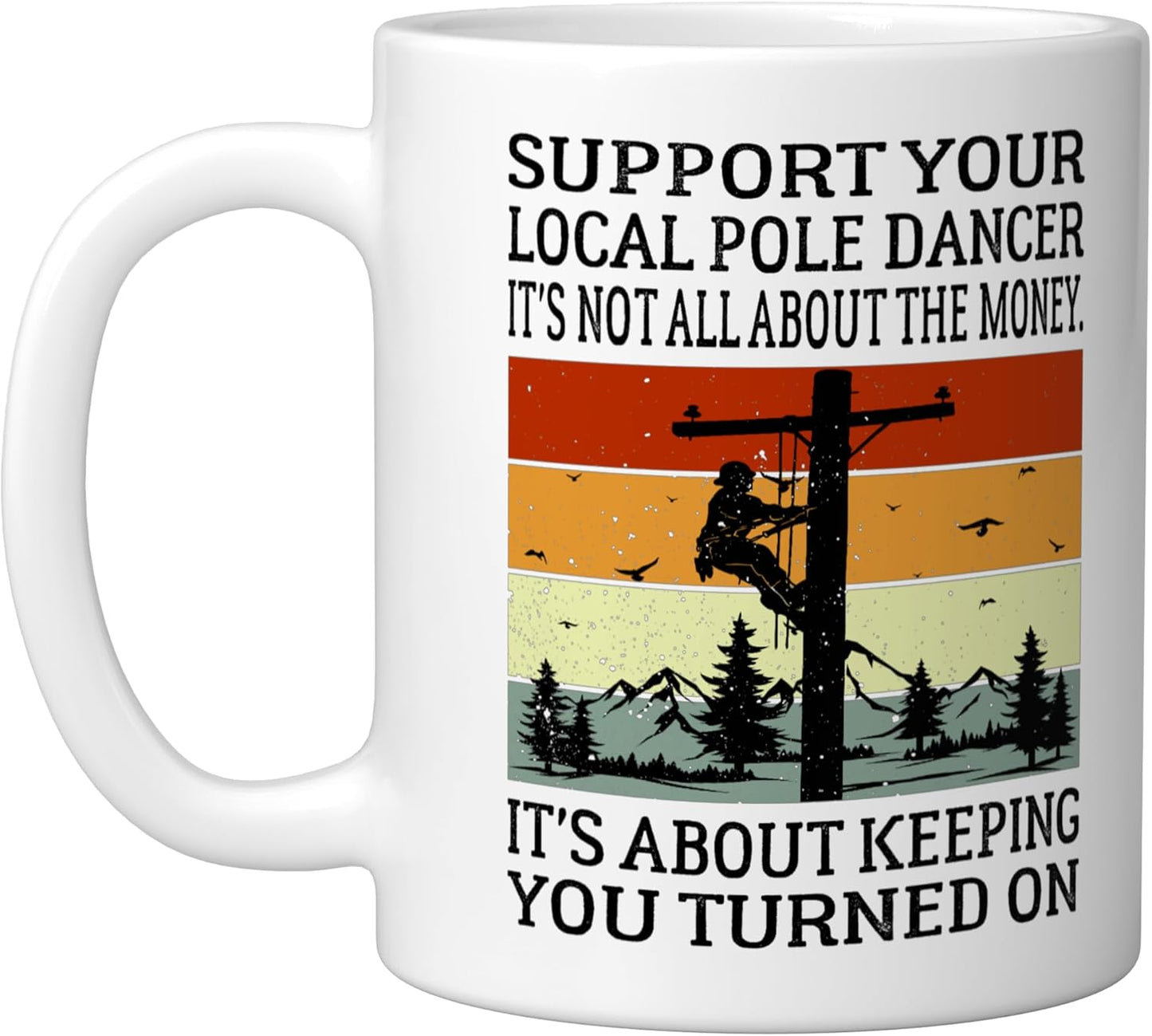 Taza cerámica para electricista de línea blanca