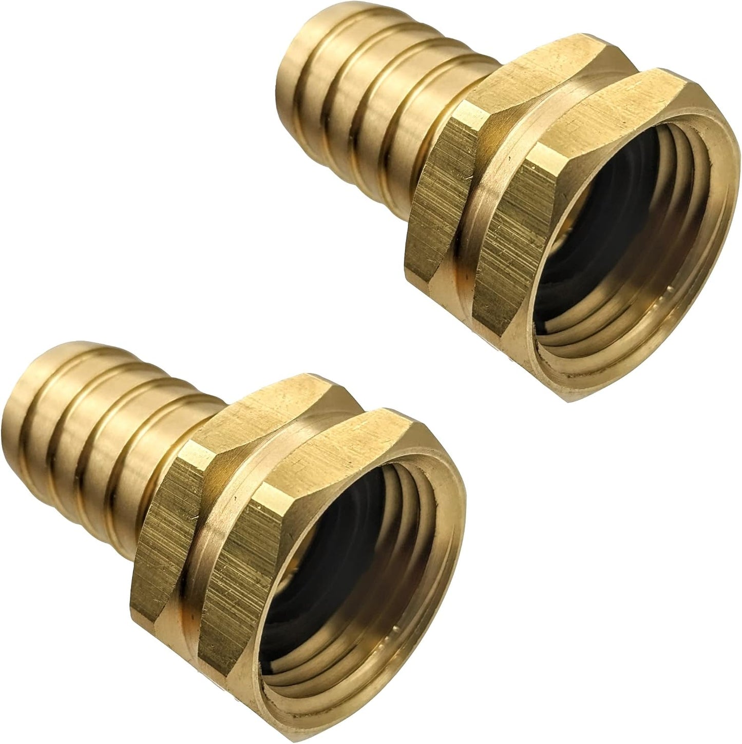 Adaptador manguera jardín latón 3/4pulg conector GHT resistente