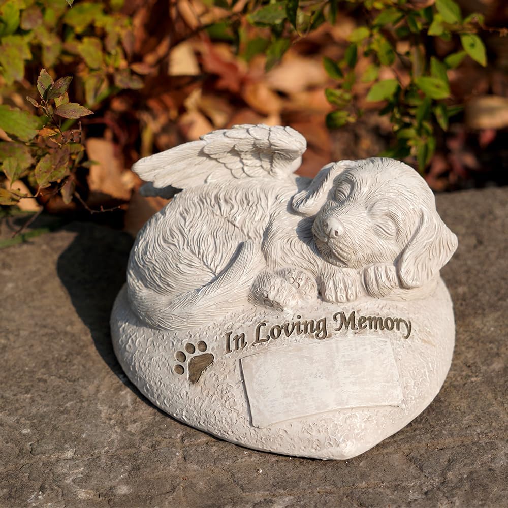Piedra conmemorativa para mascotas jardín personalizable
