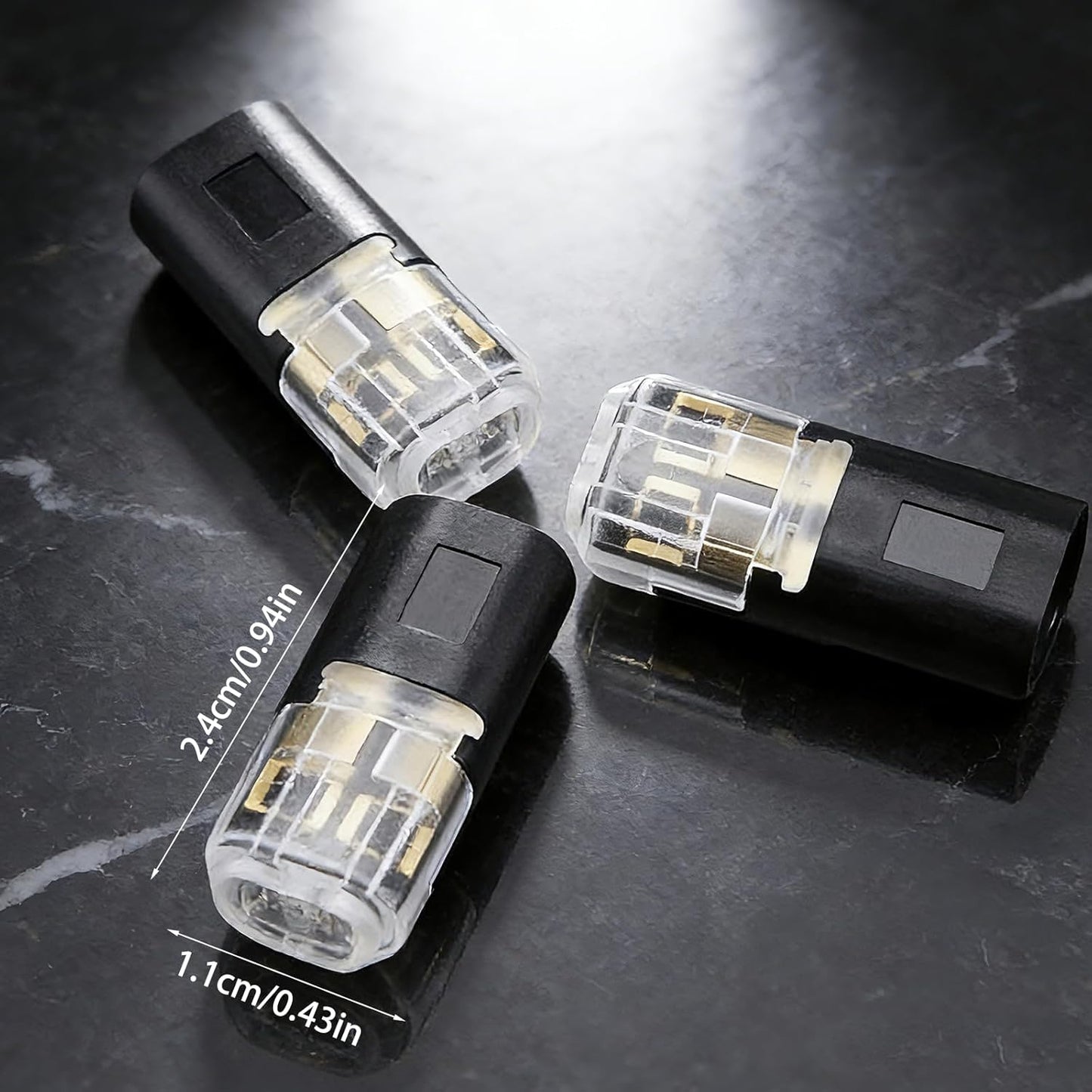 Conectores rapidos alambre doble 1/2/3 pines para luces led